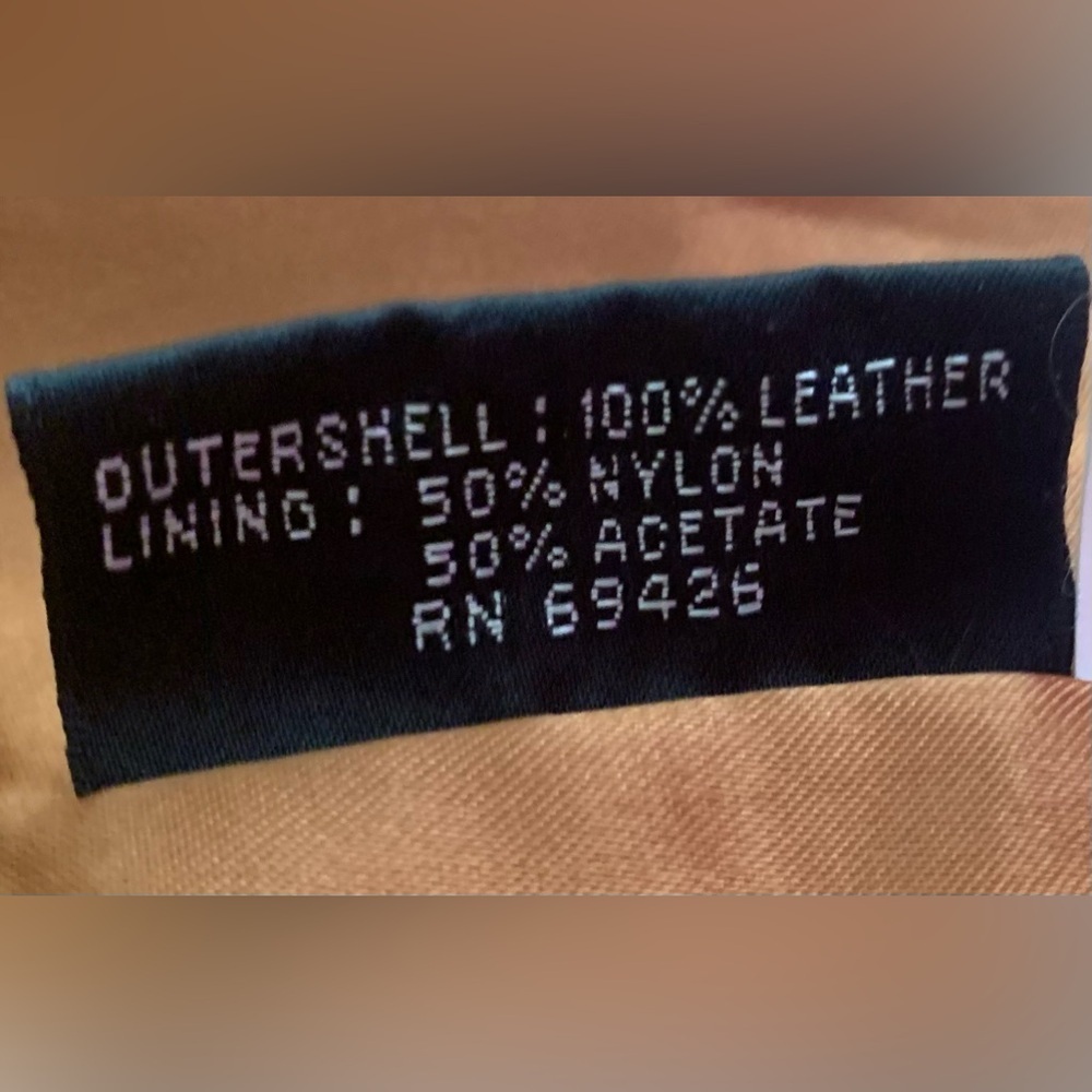 Classic Tan Leather Jacket - Picture 9 of 9
